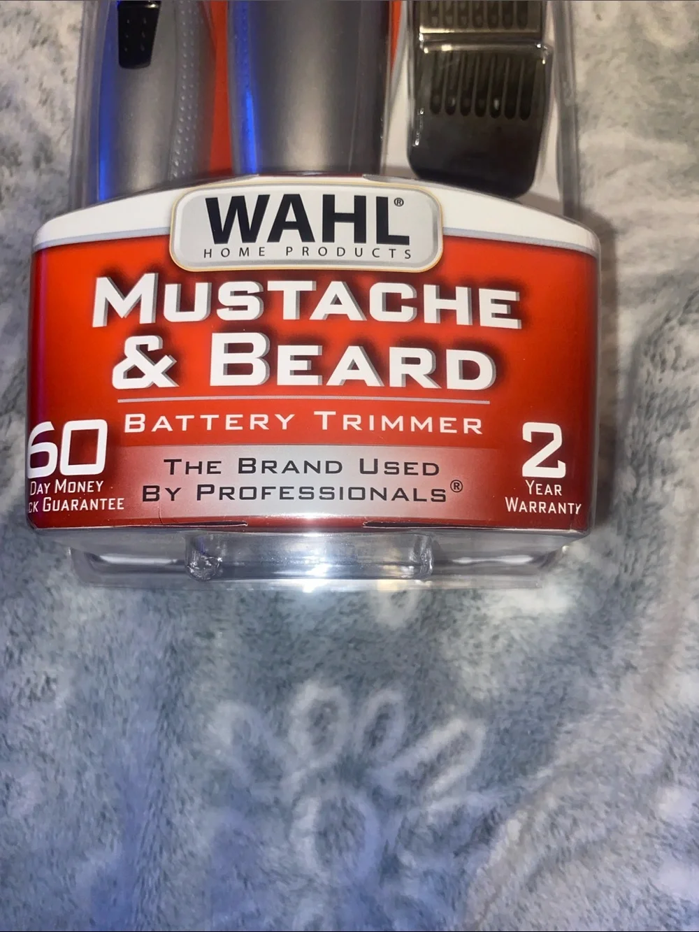 Wahl Silver Mustache & Beard Trimmer Kit with Guide Combs